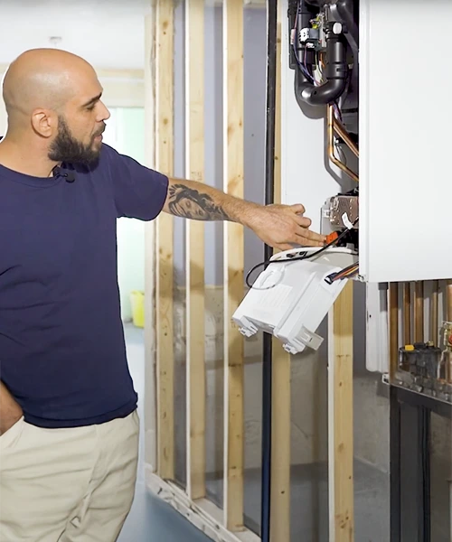 explaining a boiler issue